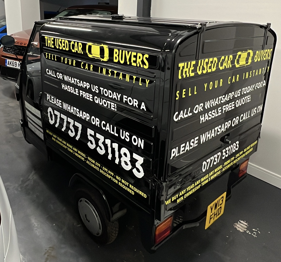 The Used Car Buyers promotional tuk tuk